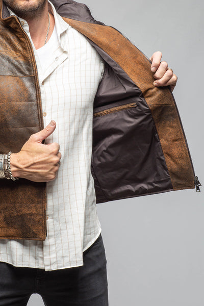 Axel's Florence Collection Butch Cassidy Vest In Brown Elk Mens - Outerwear - Leather