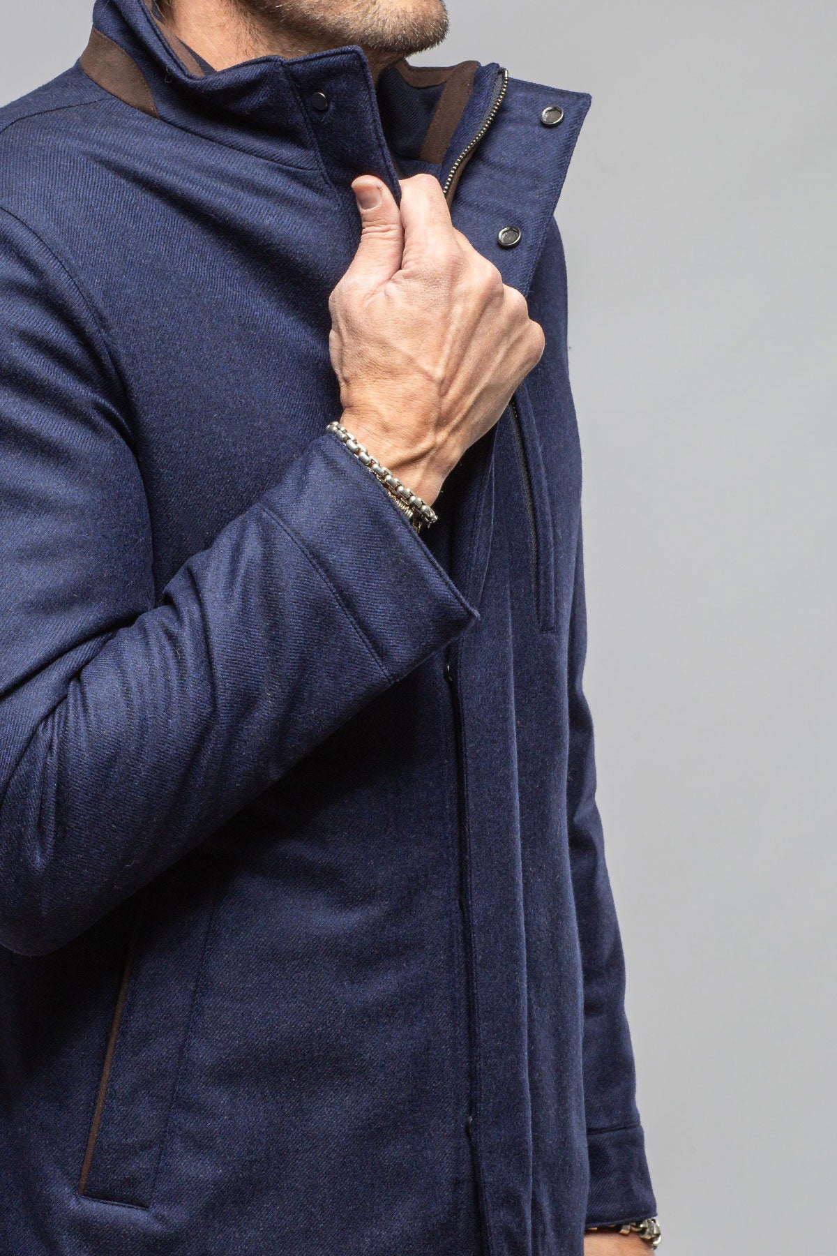 Axel's Florence Collection Calder Wool/Cashmere Coat Samples - Mens - Outerwear - Leather