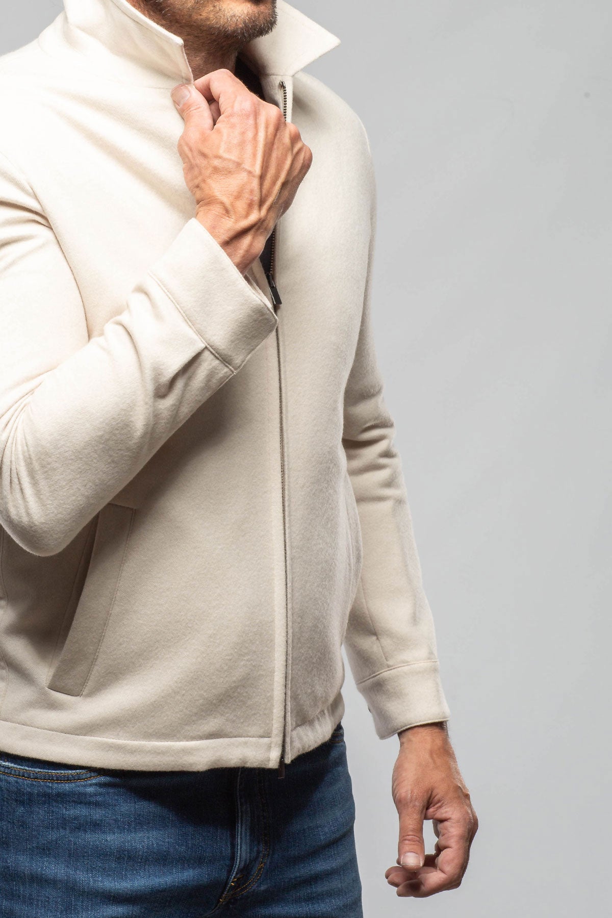 Calloway Knit Jacket | Samples - Mens - Outerwear - Leather | Axel's Florence Collection