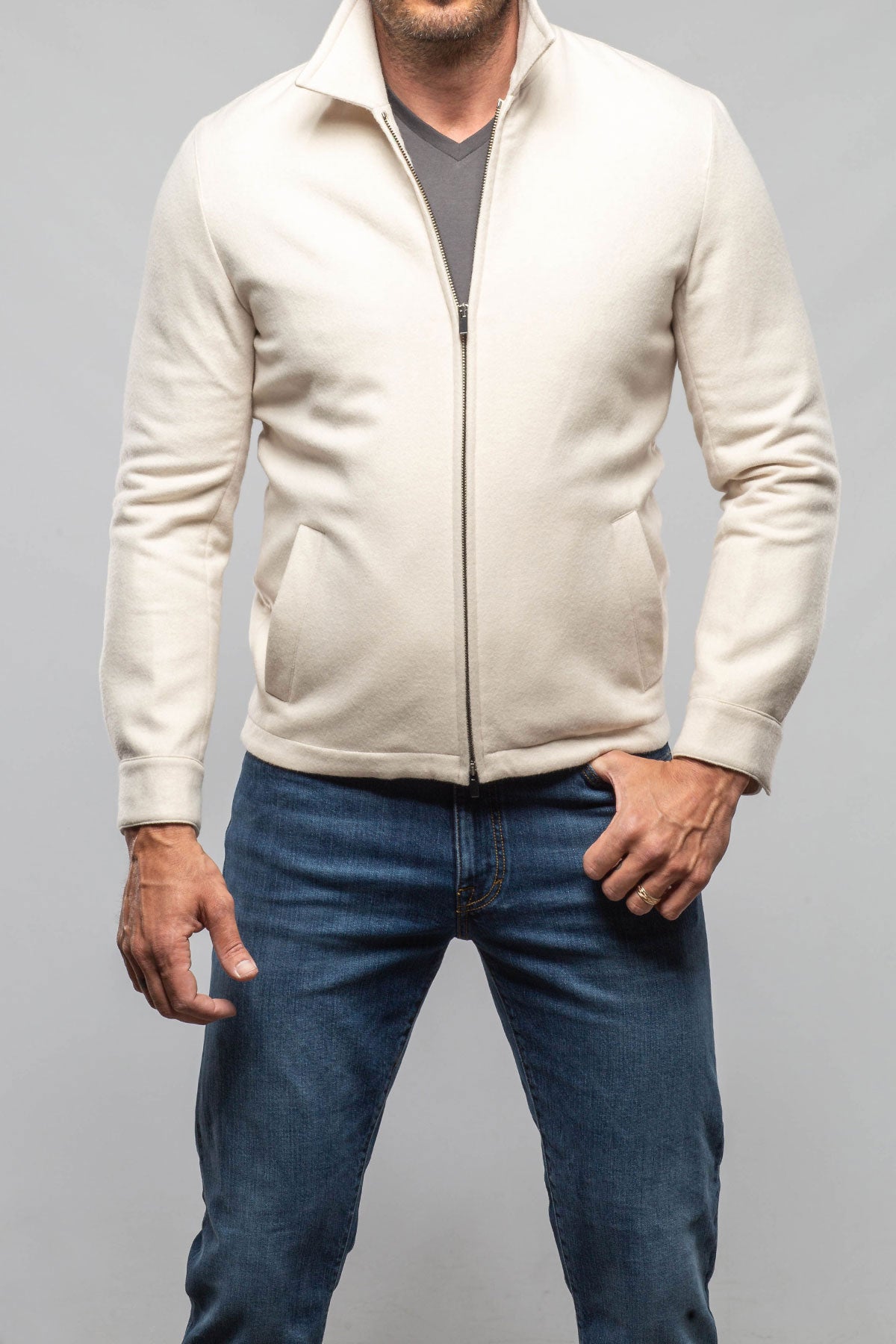 Calloway Knit Jacket | Samples - Mens - Outerwear - Leather | Axel's Florence Collection