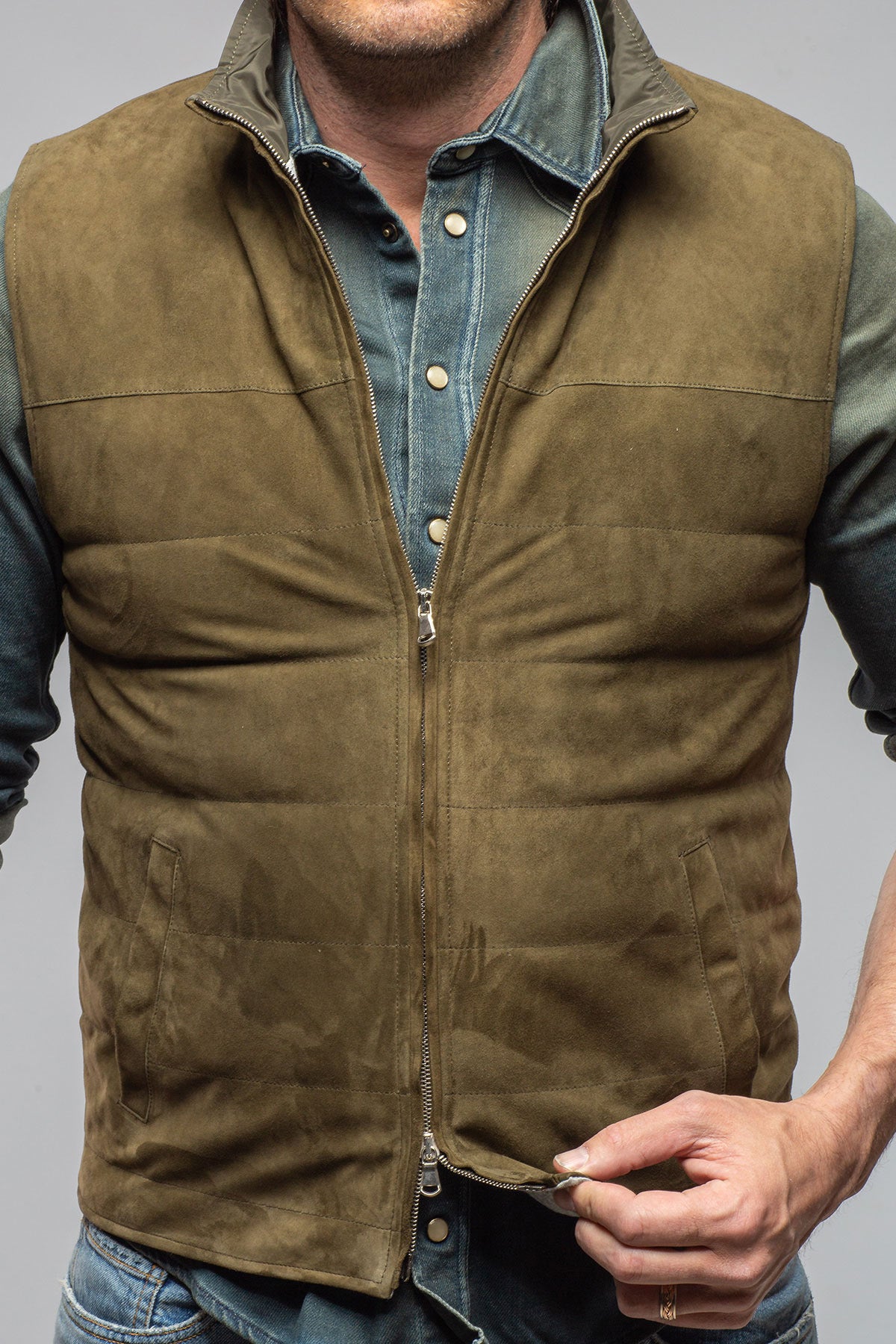 Axel's Florence Collection Cape Vest Samples - Mens - Outerwear - Leather