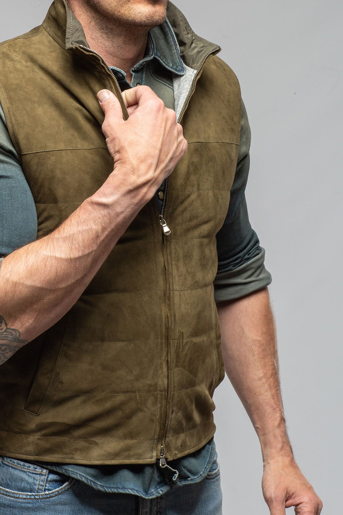 Axel's Florence Collection Cape Vest Samples - Mens - Outerwear - Leather