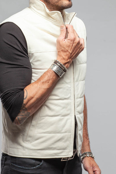 Axel's Florence Collection Cassidy Suede Vest In Panna Mens - Outerwear - Leather