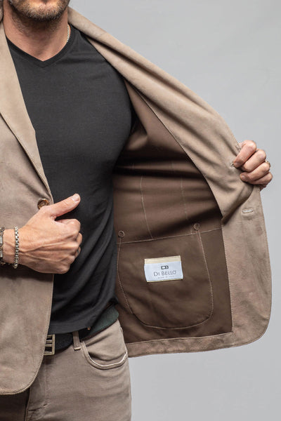 Axel's Florence Collection Chelsea Suede Blazer Samples - Mens - Outerwear - Leather