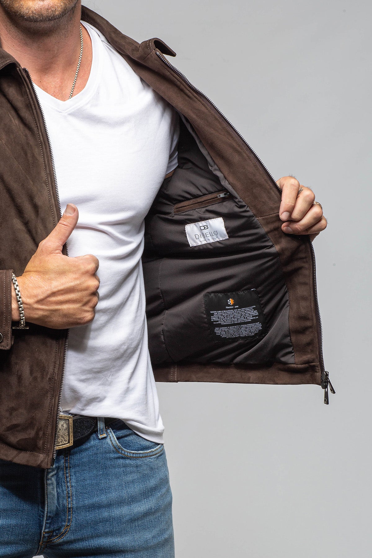 Axel's Florence Collection Chesnee Suede Jacket Samples - Mens - Outerwear - Leather