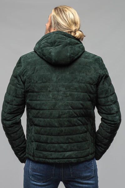 Axel's Florence Collection Cheyenne Suede Puffer Jacket Samples - Mens - Outerwear - Leather
