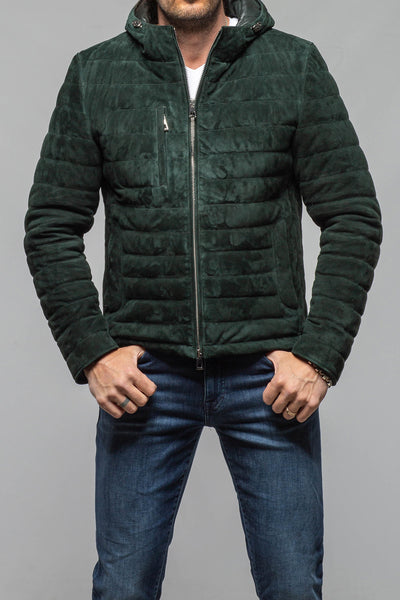 Axel's Florence Collection Cheyenne Suede Puffer Jacket Samples - Mens - Outerwear - Leather