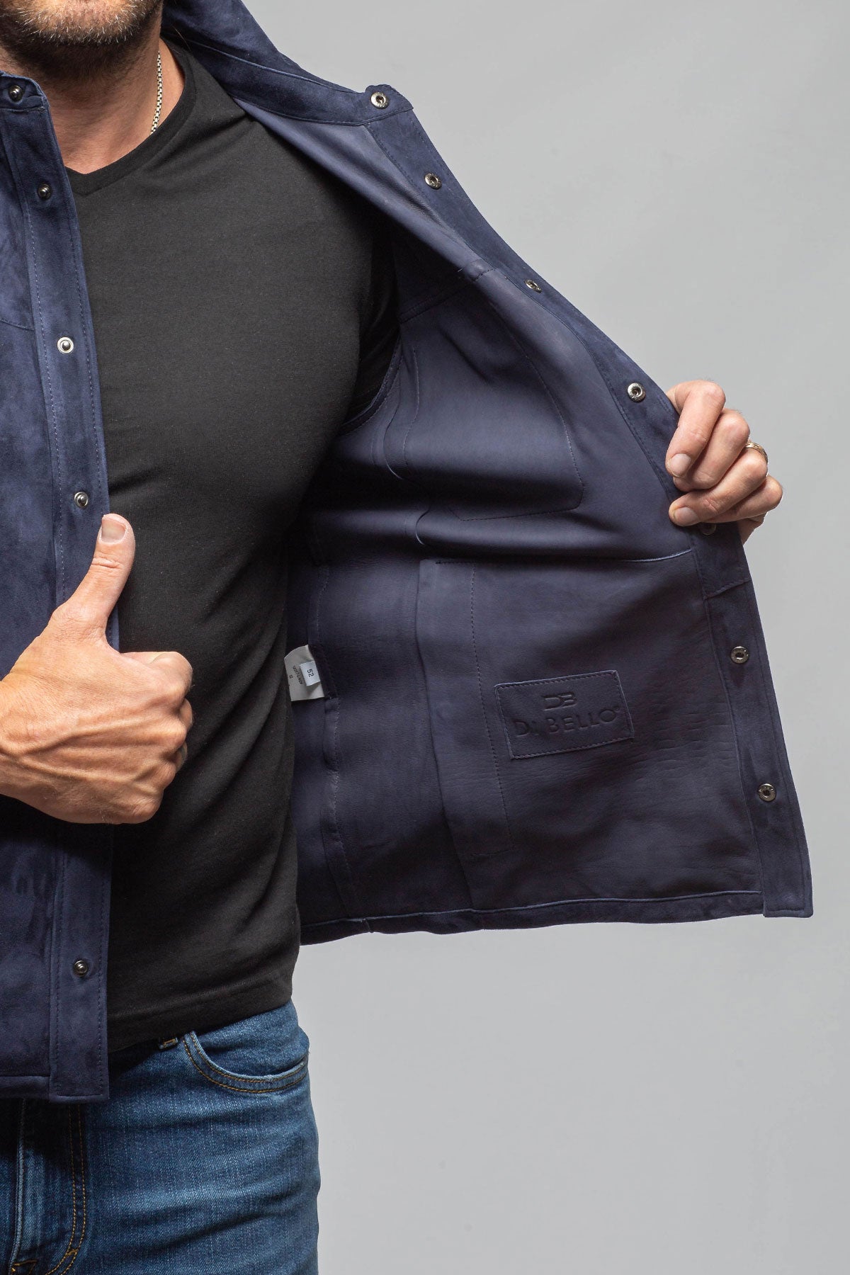 Axel's Florence Collection Cody Snap Suede Overshirt Samples - Mens - Outerwear - Cloth