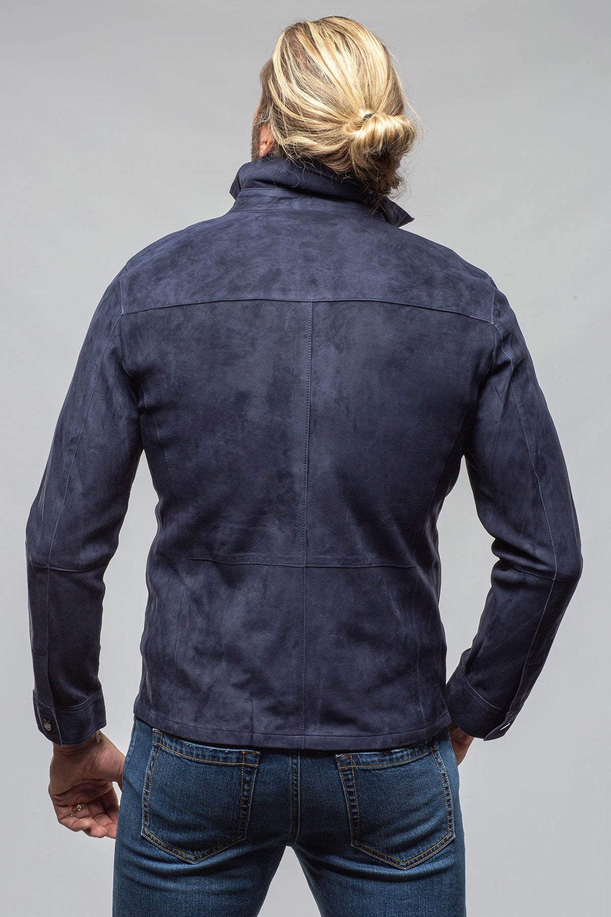 Axel's Florence Collection Cody Snap Suede Overshirt Samples - Mens - Outerwear - Cloth