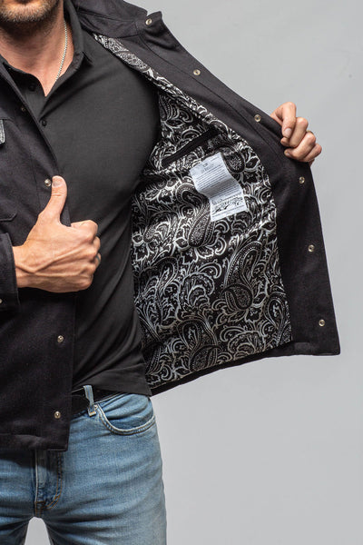 Axel's Florence Collection Duke Cashmere/Python Snap Shirt Samples - Mens - Outerwear - Cloth