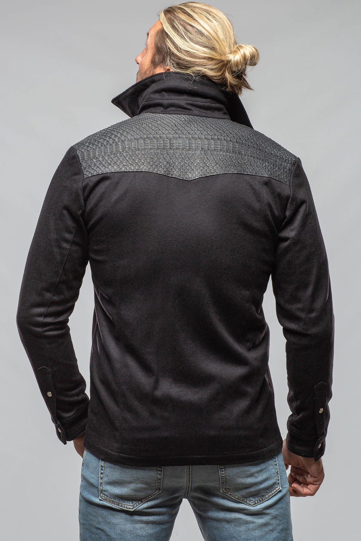 Axel's Florence Collection Duke Cashmere/Python Snap Shirt Samples - Mens - Outerwear - Cloth