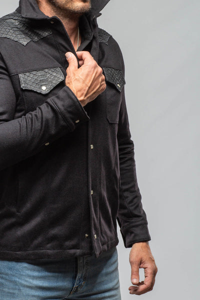 Axel's Florence Collection Duke Cashmere/Python Snap Shirt Samples - Mens - Outerwear - Cloth