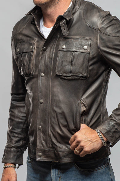 Axel's Florence Collection Filippo Washed Jacket Samples - Mens - Outerwear - Leather