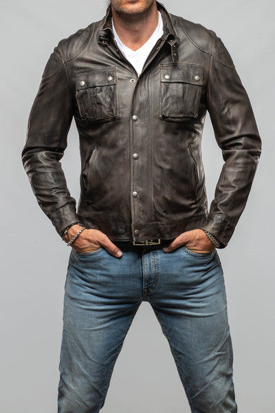 Axel's Florence Collection Filippo Washed Jacket Samples - Mens - Outerwear - Leather
