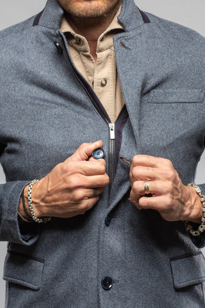 Axel's Florence Collection Giacomo Cashmere Shirt Jacket Samples - Mens - Outerwear - Leather