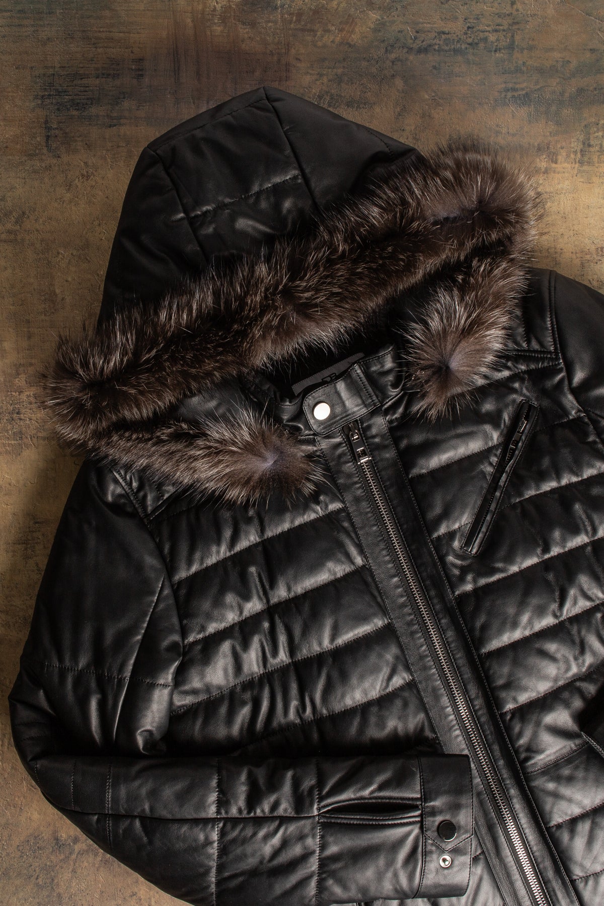 Axel's Florence Collection Griffin Nappa Leather Puffer Samples - Mens - Outerwear - Leather