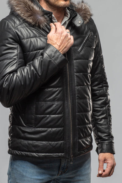 Axel's Florence Collection Griffin Nappa Leather Puffer Samples - Mens - Outerwear - Leather