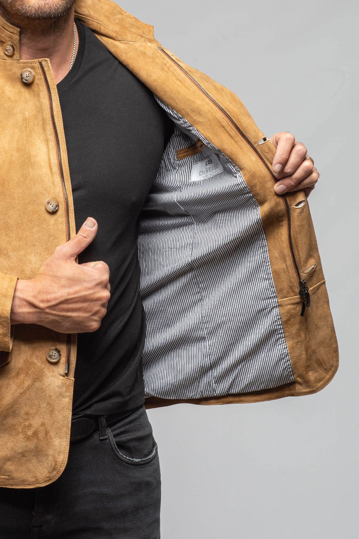 Axel's Florence Collection Hunter Goat Suede Blazer Samples - Mens - Outerwear - Cloth