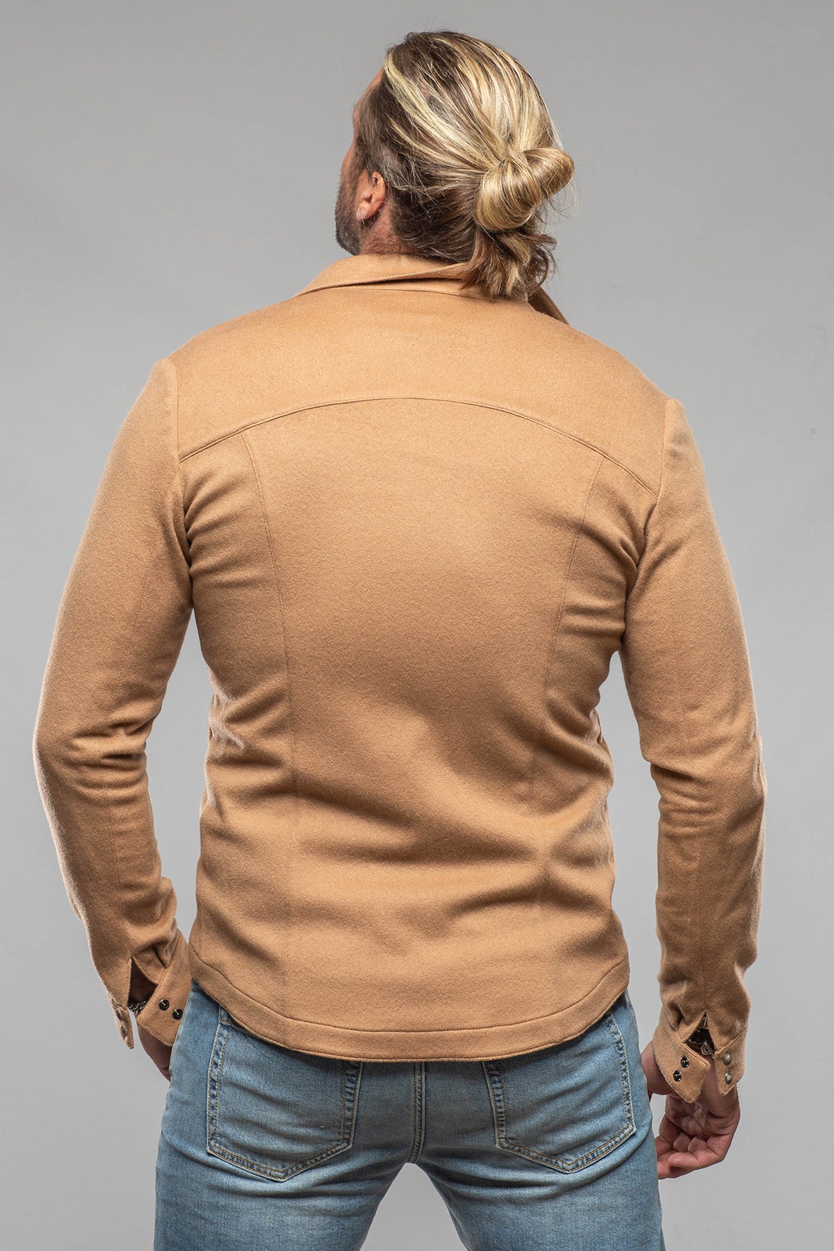 Axel's Florence Collection Jude Cashmere Snap Shirt Samples - Mens - Outerwear - Cloth