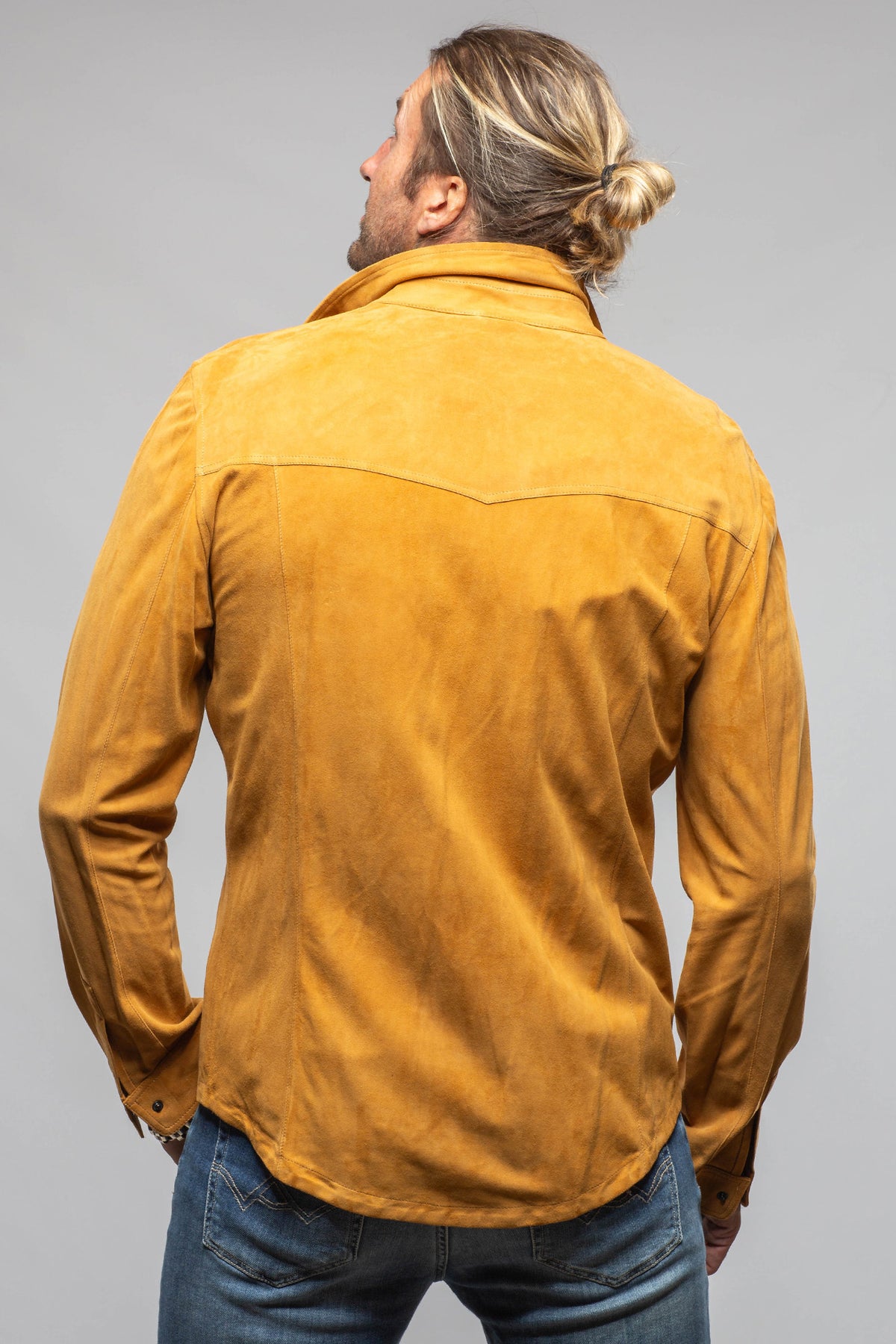 Axel's Florence Collection Kendrick Suede Snap Shirt Samples - Mens - Outerwear - Cloth