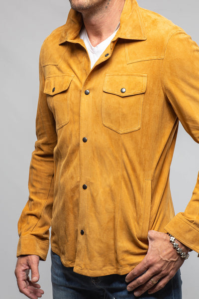 Axel's Florence Collection Kendrick Suede Snap Shirt Samples - Mens - Outerwear - Cloth