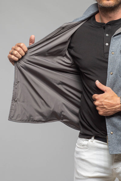 Axel's Florence Collection Kennedy Cashmere Snap Shirt Samples - Mens - Outerwear - Leather