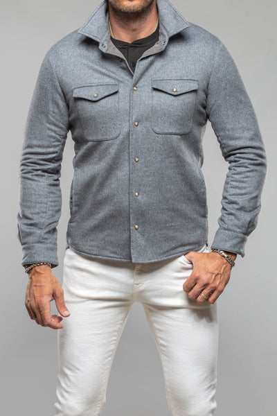 Axel's Florence Collection Kennedy Cashmere Snap Shirt Samples - Mens - Outerwear - Leather