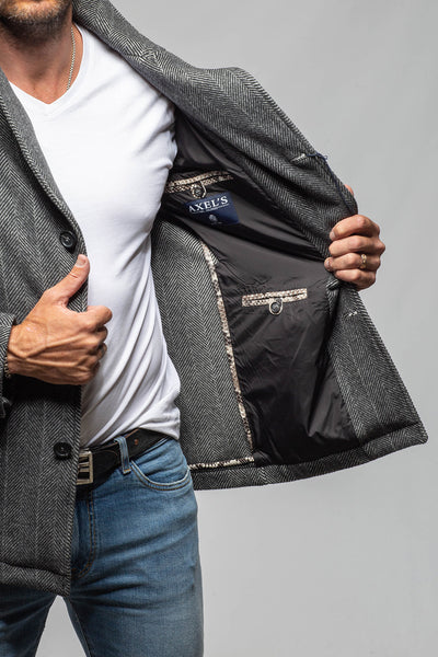 Axel's Florence Collection Klose Wool & Cashmere Python-Trim Coat Mens - Outerwear - Cloth