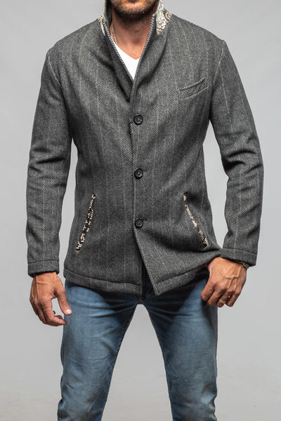 Axel's Florence Collection Klose Wool & Cashmere Python-Trim Coat Mens - Outerwear - Cloth