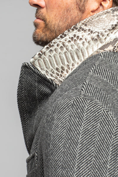 Axel's Florence Collection Klose Wool & Cashmere Python-Trim Coat Mens - Outerwear - Cloth
