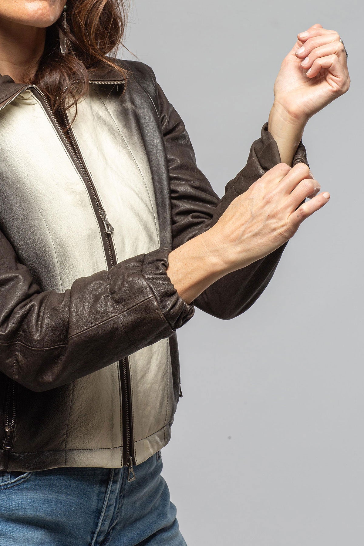 Axel's Florence Collection Krista Pianted Nappa Jacket Samples - Ladies - Outerwear - Leather