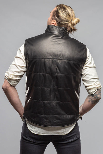 Axel's Florence Collection Land Cruiser Vest In Black Samples - Mens - Outerwear - Leather
