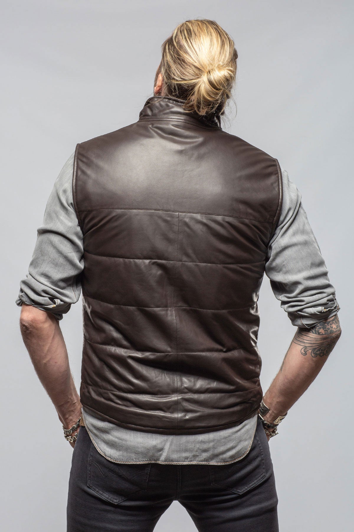 Axel's Florence Collection Land Cruiser Vest In Moro Samples - Mens - Outerwear - Leather