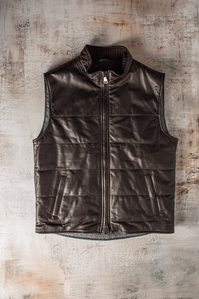 Axel's Florence Collection Land Cruiser Vest In Moro Samples - Mens - Outerwear - Leather