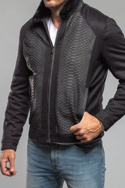Axel's Florence Collection Lennox Cashmere/Python Jacket Samples - Mens - Outerwear - Cloth