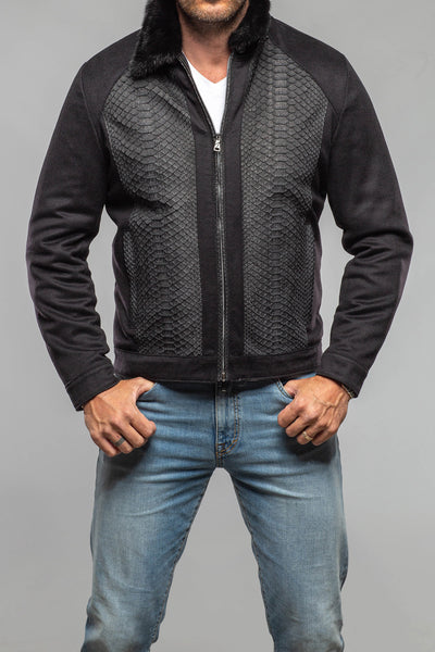 Axel's Florence Collection Lennox Cashmere/Python Jacket Samples - Mens - Outerwear - Cloth