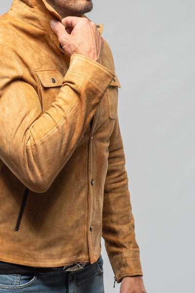 Axel's Florence Collection Leone Suede Snap Shirt Samples - Mens - Outerwear - Cloth