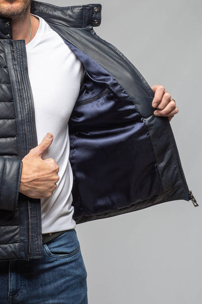 Axel's Florence Collection Limerock Nappa Leather Puffer Jacket Samples - Mens - Outerwear - Leather