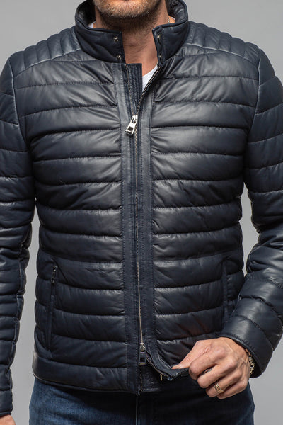 Axel's Florence Collection Limerock Nappa Leather Puffer Jacket Samples - Mens - Outerwear - Leather