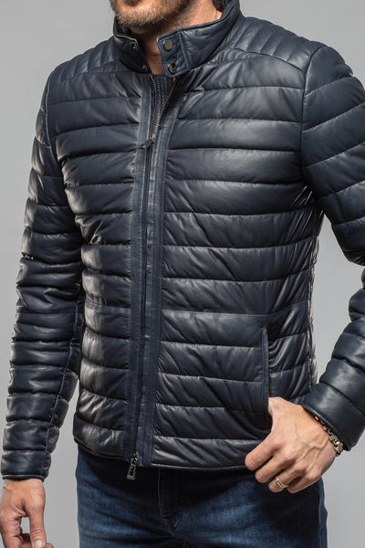 Axel's Florence Collection Limerock Nappa Leather Puffer Jacket Samples - Mens - Outerwear - Leather