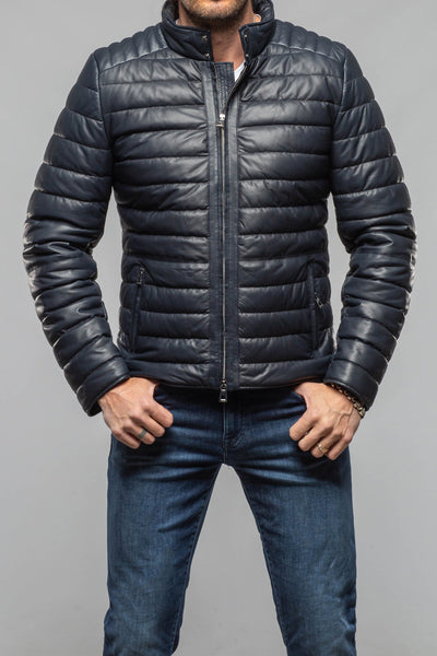 Axel's Florence Collection Limerock Nappa Leather Puffer Jacket Samples - Mens - Outerwear - Leather