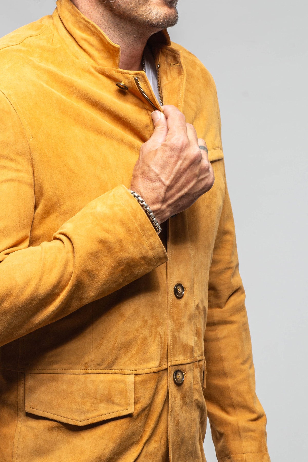 Axel's Florence Collection Litchfield Suede Blazer Samples - Mens - Outerwear - Leather