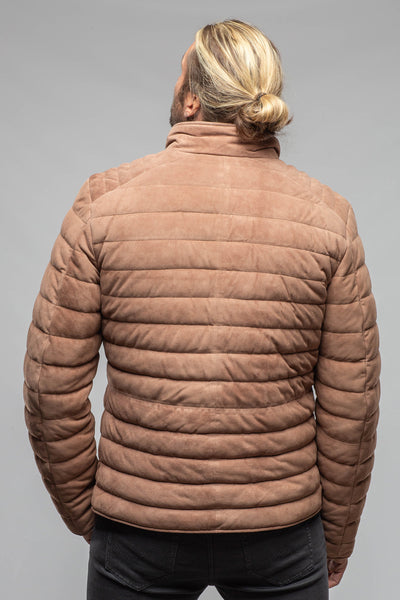 Axel's Florence Collection Lorenzo Suede Puffer Samples - Mens - Outerwear - Leather