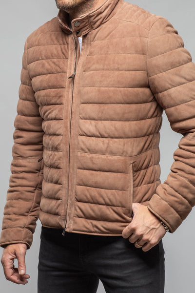 Axel's Florence Collection Lorenzo Suede Puffer Samples - Mens - Outerwear - Leather
