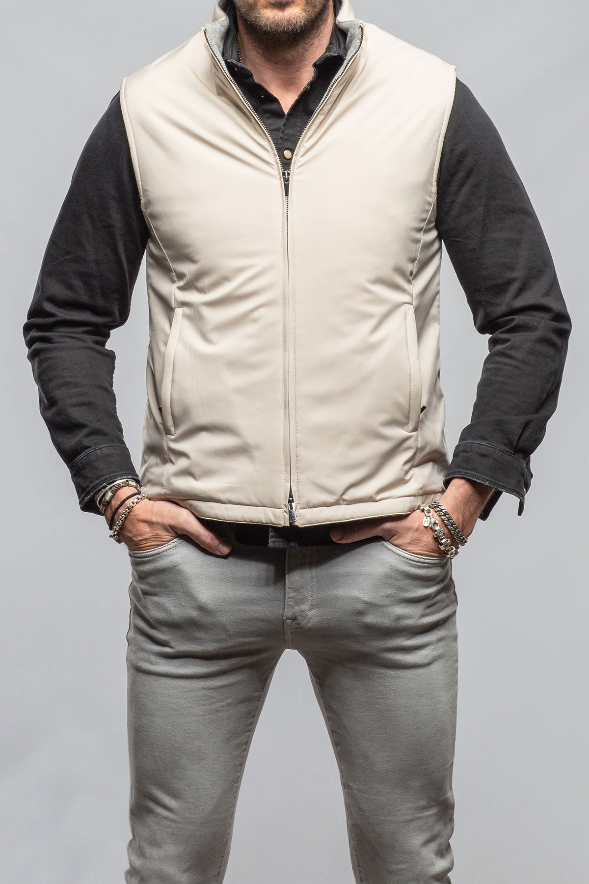 Axel's Florence Collection Luis Technical Vest Samples - Mens - Outerwear - Cloth