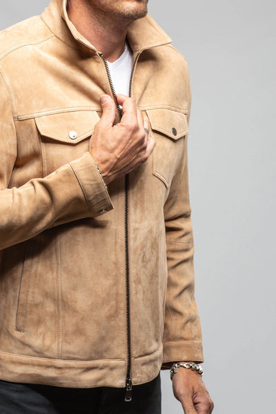Axel's Florence Collection Maddox South African Lambskin Jacket Samples - Mens - Outerwear - Leather