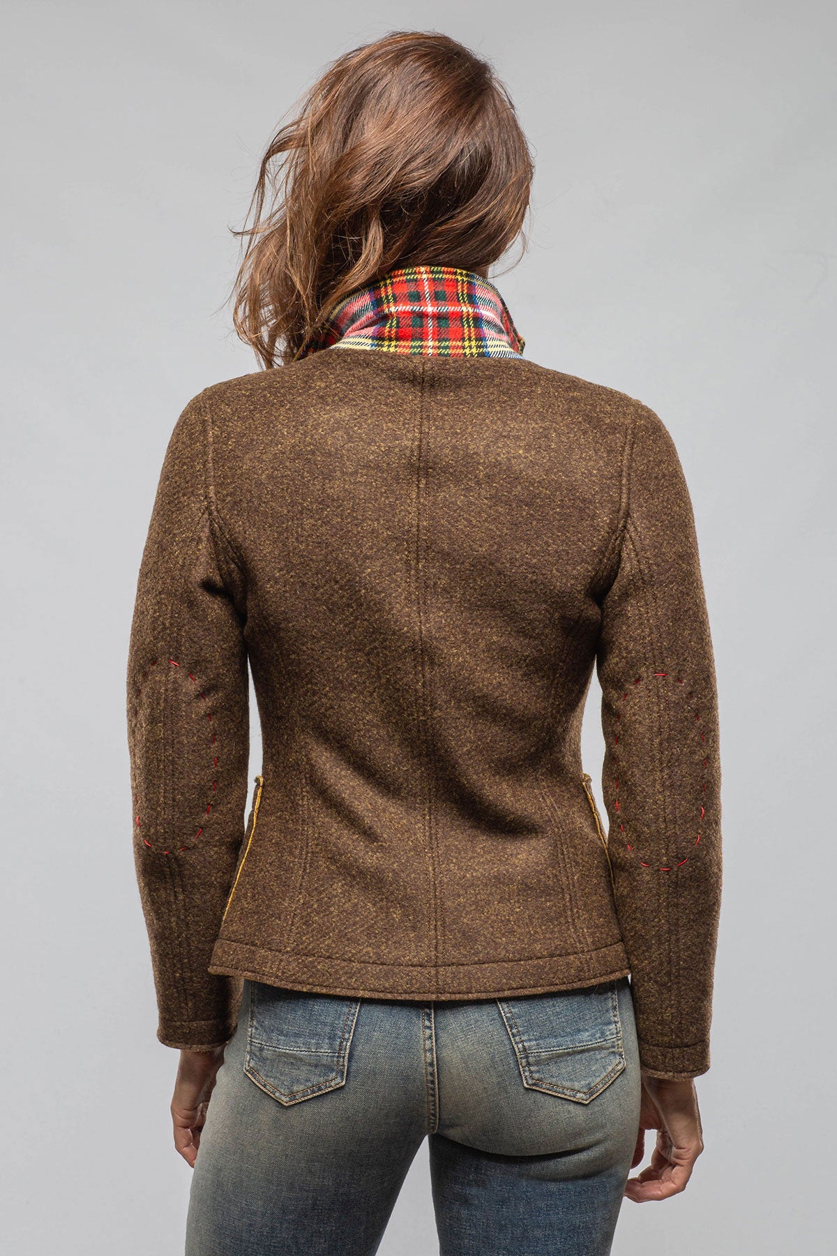 Axel's Florence Collection Maisie Wool Blazer In Brown Melange Ladies - Tailored - Jackets