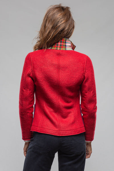 Maisie Wool Blazer In Red | Ladies - Tailored - Jackets | Axel's Florence Collection