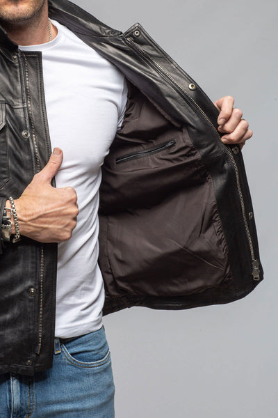 Axel's Florence Collection Marcus Nappa Leather Jacket Samples - Mens - Outerwear - Leather