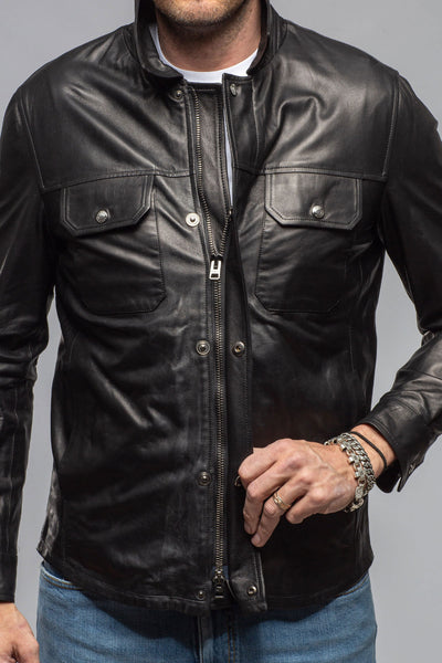 Axel's Florence Collection Marcus Nappa Leather Jacket Samples - Mens - Outerwear - Leather